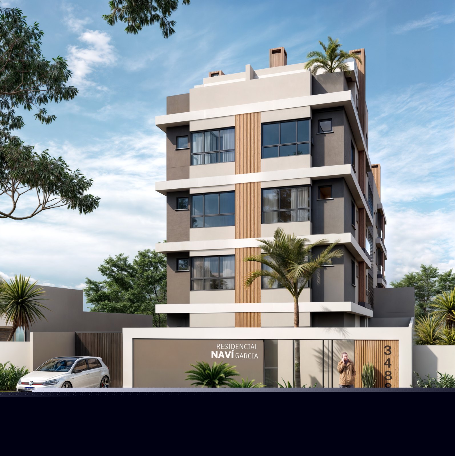 Fachada do Residencial NAVÍ Garcia